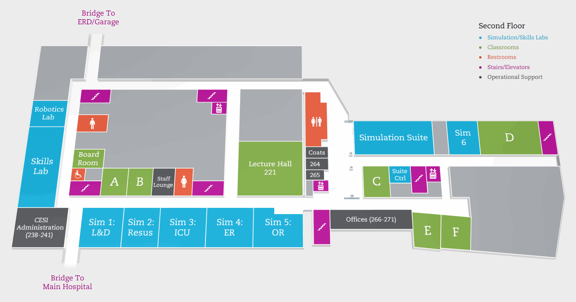 CESI 2nd Floor map
