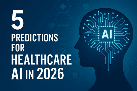 5 Predictions for Healthcare AI in 2026 graphic